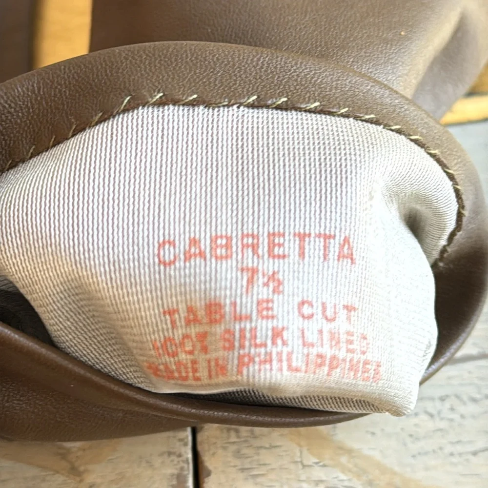 VNWT! Van Raalte Cabretta Table Cut Silk Lined Leather Gloves